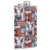American Pig Boerderij volkskunst Heupfles (Rechts)