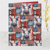 American Pig Boerderij volkskunst Kaart (Gele Bloem)