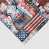American Pig Boerderij volkskunst Tissuepapier (Detail)