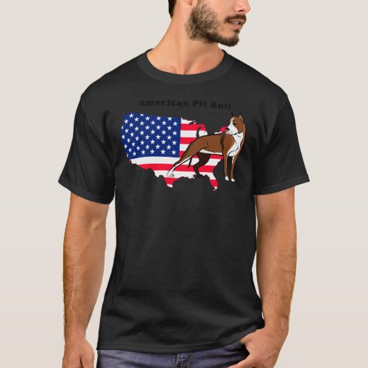 American Pit Bull. T-shirt (Voorkant)