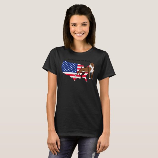 American Pit Bull. T-shirt (Voorkant volledig)
