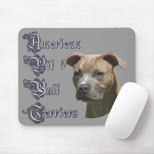 American Pit Bull Terrier (APBT) Mousepad Muismat (Met muis)