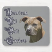 American Pit Bull Terrier (APBT) Mousepad Muismat (Voorkant)