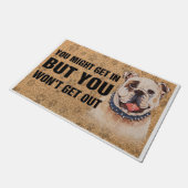 American Pit Bull Terrier Doormat, Cute Dog Rug Deurmat (Schuin)