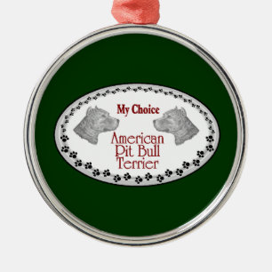 American Pit Bull Terrier Hond Metalen Ornament