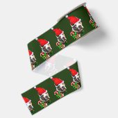 American Pit Bull Terrier Kerst Merry Grosgrain Lint (Achterkant)