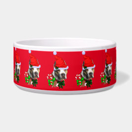 American Pit Bull Terrier Kerst Voerbakje