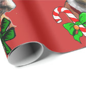 American Pit Bull Terrier Kerstmis Cadeaupapier (Rol Hoek)