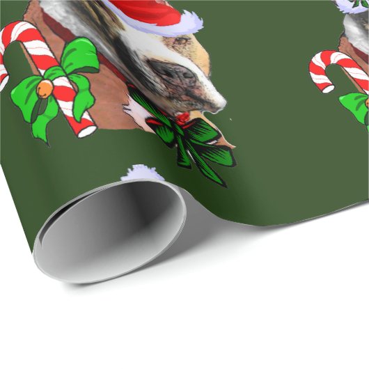 American Pit Bull Terrier Kerstmis Cadeaupapier (Rol Hoek)