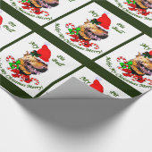 American Pit Bull Terrier Kerstmis Cadeaupapier (Hoek)