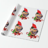 American Pit Bull Terrier Kerstmis Cadeaupapier (Uitgerold)