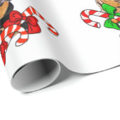 American Pit Bull Terrier Kerstmis Cadeaupapier (Rol Hoek)