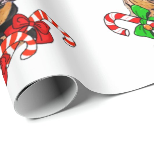 American Pit Bull Terrier Kerstmis Cadeaupapier (Rol Hoek)