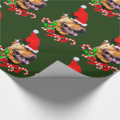 American Pit Bull Terrier Kerstmis Cadeaupapier (Hoek)