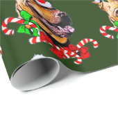 American Pit Bull Terrier Kerstmis Cadeaupapier (Rol Hoek)