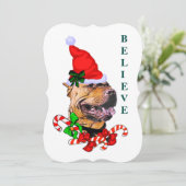 American Pit Bull Terrier Kerstmis Feestdagenkaart (Staand voorkant)