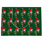 American Pit Bull Terrier Kerstmis Groot Cadeauzakje (Voorkant)