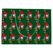 American Pit Bull Terrier Kerstmis Groot Cadeauzakje (Achterkant)
