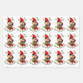 American Pit Bull Terrier Kerstmis Inpakpapier Vel (Voorkant 3)