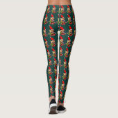 American Pit Bull Terrier Kerstmis Leggings (Achterkant)