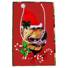 American Pit Bull Terrier Kerstmis Medium Cadeauzakje