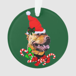 American Pit Bull Terrier Kerstmis Ornament