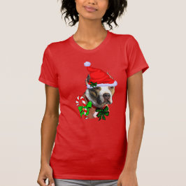 American Pit Bull Terrier Kerstmis T-shirt