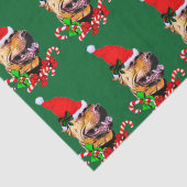 American Pit Bull Terrier Kerstmis Tissuepapier (Detail)