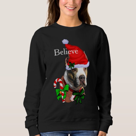 American Pit Bull Terrier Kerstmis Trui (Voorkant)