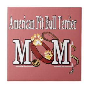 American Pit Bull Terrier MOM Tegeltje