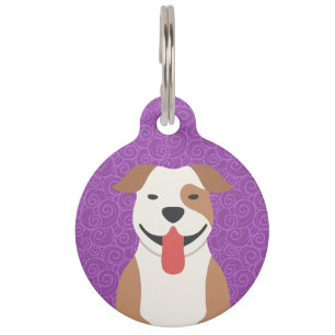American Pit Bull Terrier Pet I.D. Label Huisdierpenning