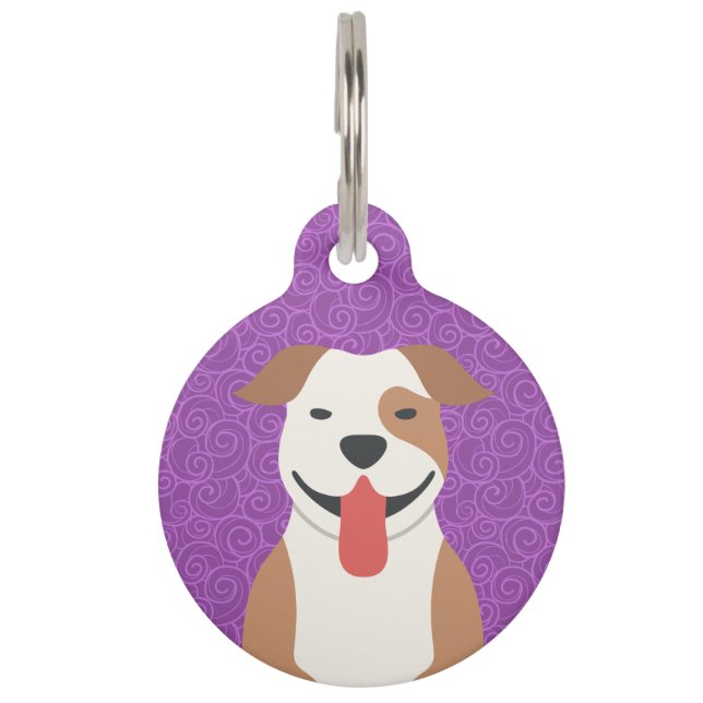 American Pit Bull Terrier Pet I.D. Label Huisdierpenning (Voorkant)