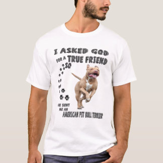 American Pit Bull Terrier Quote mama, Pit Dad Prin T-shirt