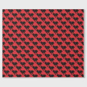 American Pit Bull Terrier Silhouette Cadeaupapier (Vlak)