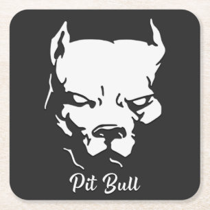American Pit Bull Terrier T-Shirt Grocery Bag Tape Kartonnen Onderzetters