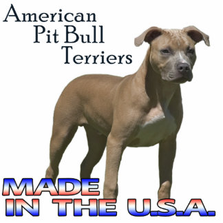 American Pit Bull Terriers Paper Sculpture Staand Fotobeeldje