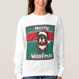 American Pitbull Prettig Kerstfeest Trui