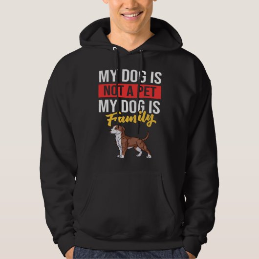 American Pitbull Terrier Dog Puppies Owner Hoodie (Voorkant)