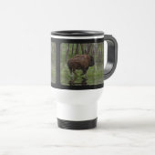 American Plains Buffalo Bison Designer Travel Mug Reisbeker (Voorkant rechts)