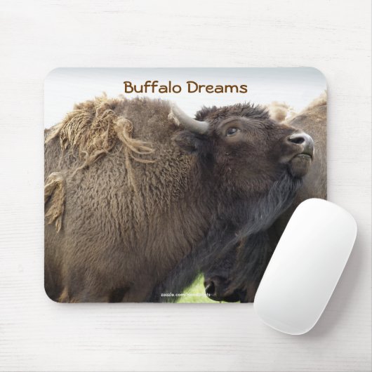 American Plains Buffalo Bison Mousepad Muismat (Met muis)
