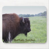 American Plains Buffalo Bison Mousepad Muismat (Voorkant)