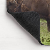 American Plains Buffalo Bison Mousepad Muismat (Hoek)