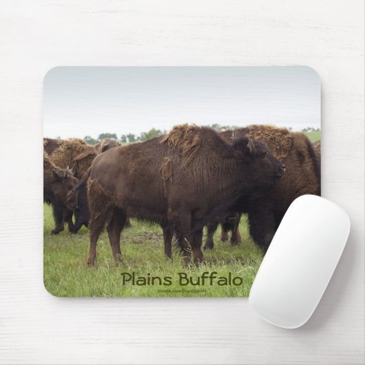 American Plains Buffalo Bison Mousepad Muismat (Met muis)