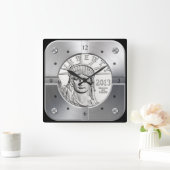 American Platinum Eagle ~ Liberty Head & Crown ~ Vierkante Klok (Huis)