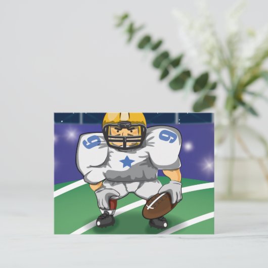 American player briefkaart (Staand voorkant)