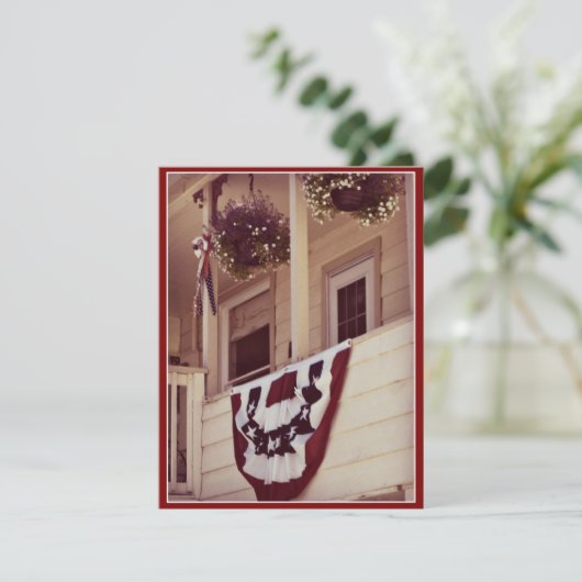 American Porch Dank u Veterans Day Flat Kaart (Staand voorkant)