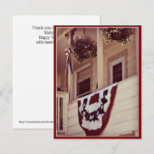 American Porch Dank u Veterans Day Flat Kaart (Voorkant / Achterkant)