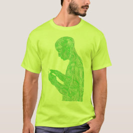 American Prayer 50/50 (neongeel met neongroen) T-shirt