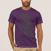 American Prayer T-Shirt (eggplant) (Voorkant)