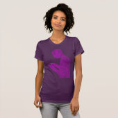 American Prayer Women's (eggplant met roze) T-shirt (Voorkant volledig)